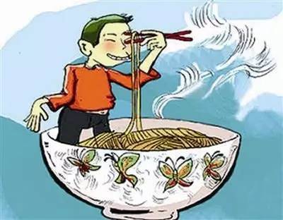 吃飯不扶碗的下一句