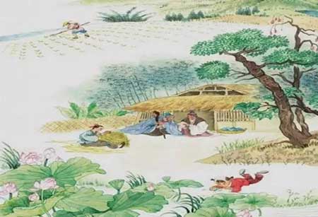 茅檐低小下一句