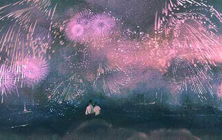 東風(fēng)夜放花千樹下一句